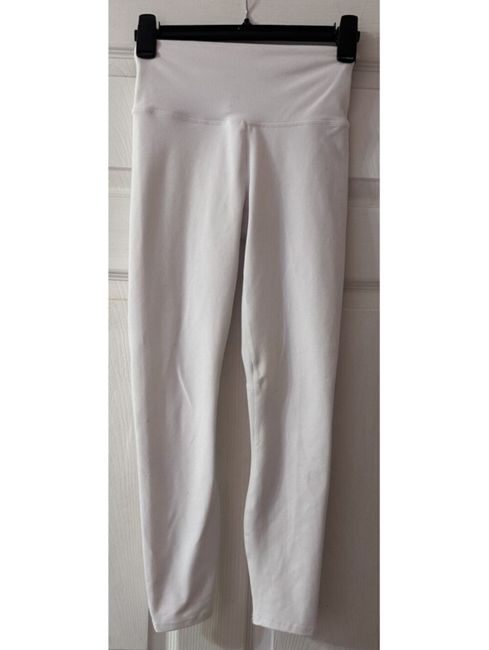 Fabletics PowerHold Leggings Womens Small White High Rise Compression Athletic